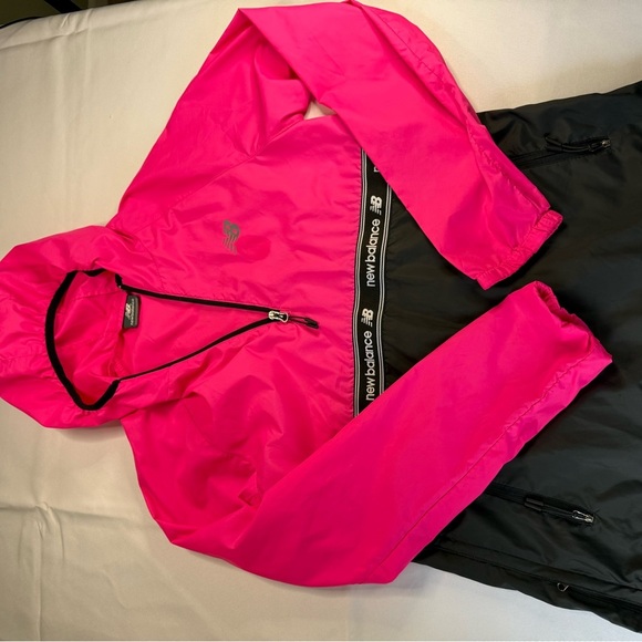 New Balance Pink and Black Women's Jacket - Picture 3 of 8